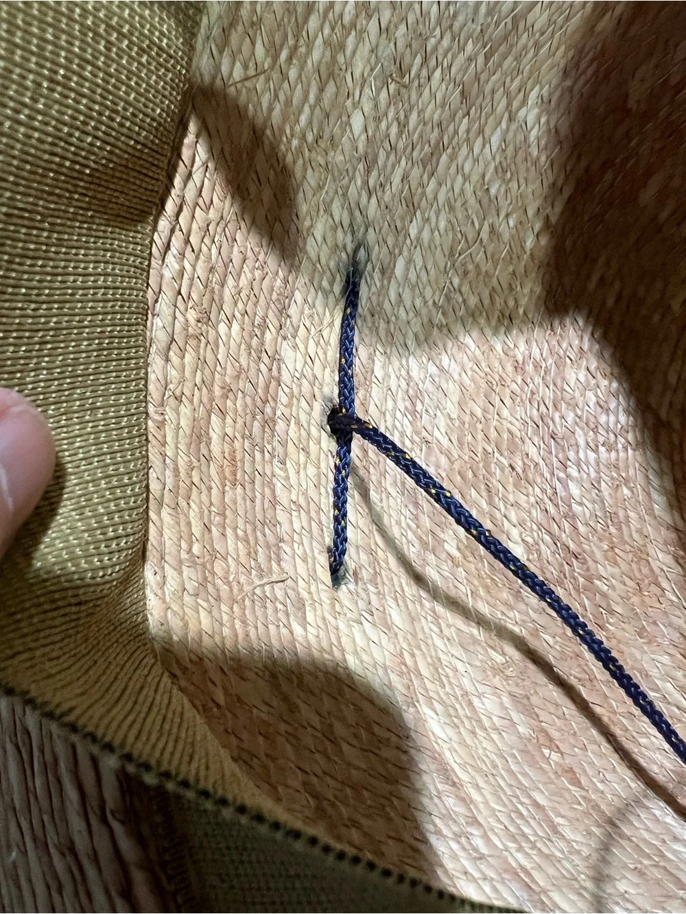 EUC Straw Cowboy Hat with Decorative Band